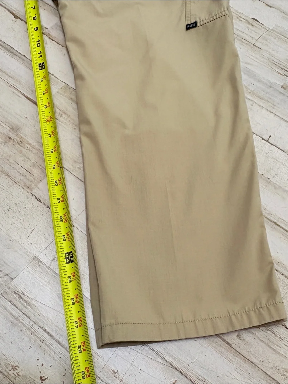 5.11 Tactical Men’s 38 x 30 Pants Beige Cargo Style Multi Pockets Elastic Waist
